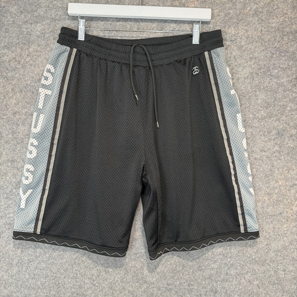 Stussy Basketball Athletic Mesh Shorts Mens XL City League Collegiate Lined Rare